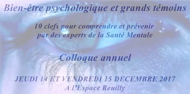 Bien être psychologique et grands témoins Bien être psychologique et grands témoins